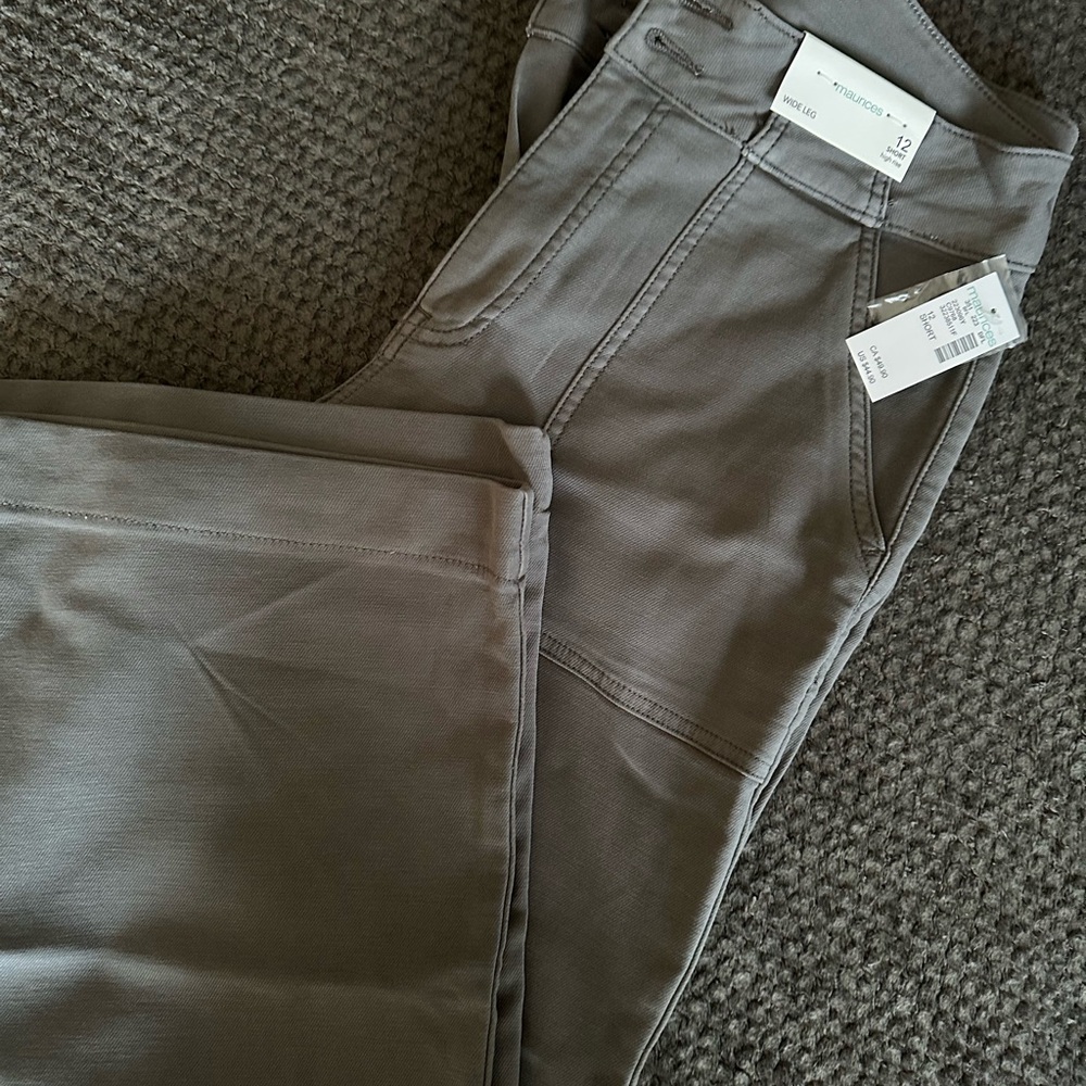 Maurices Gray Wide Leg Pants